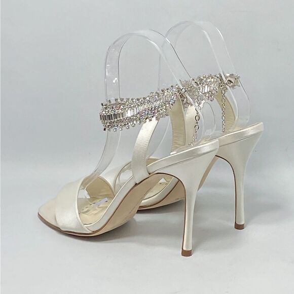 Manolo Blahnik Parinasan 105 Embellished Sandals size 37 - Picture 7 of 12